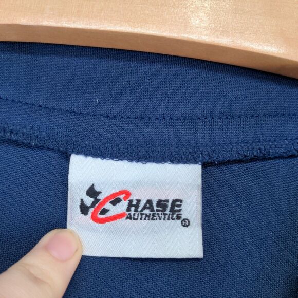 Chase Authentics Men's NASCAR DuPont Jeff Gordon Button Up Shirt Blue Large - Picture 12 of 16